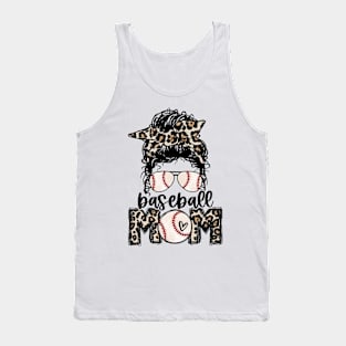 Baseball Mom Leopard Tank Top